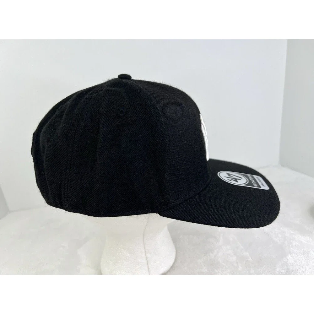 ’47 Brand New York Yankees Captain Black Snapback Hat Cap MLB Men’s OSFM New